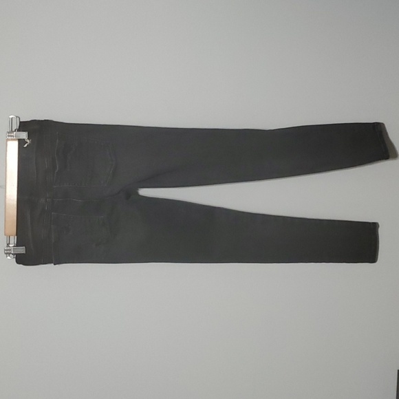 American Eagle Jeans Womens Size 4 Black Distressed Destroyed Holes Denim Jean - Picture 8 of 9